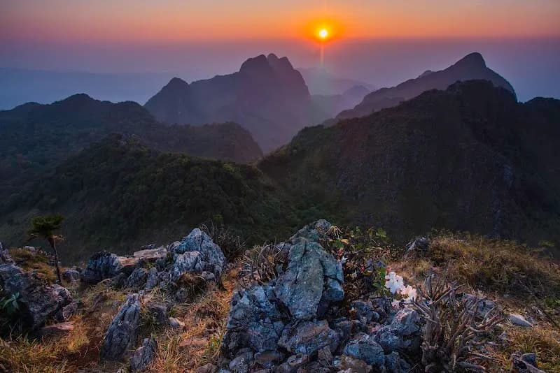 Doi Chiang Dao mountain peak in Chiang Dao, CM
