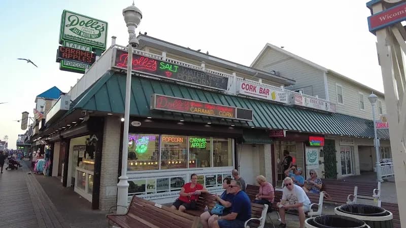 View of Dolle's Candyland in Ocean City, MD