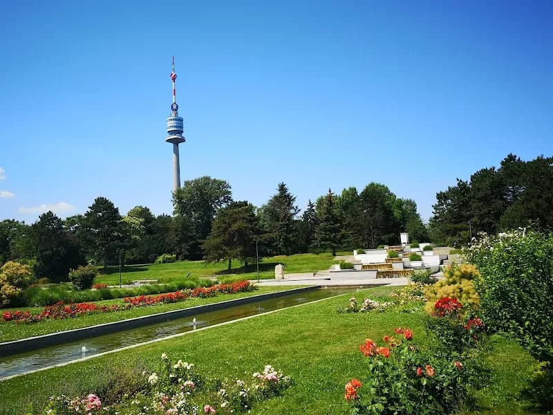 Donaupark park in Leopoldau, VIE
