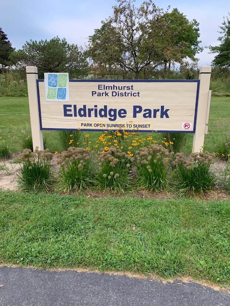 View of Eldridge Park in Elmhurst, IL