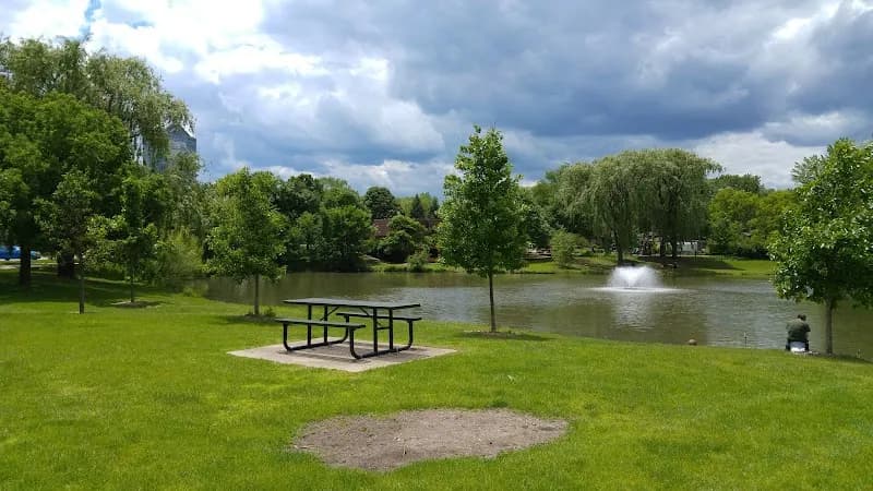 View of Eldridge Park in Elmhurst, IL