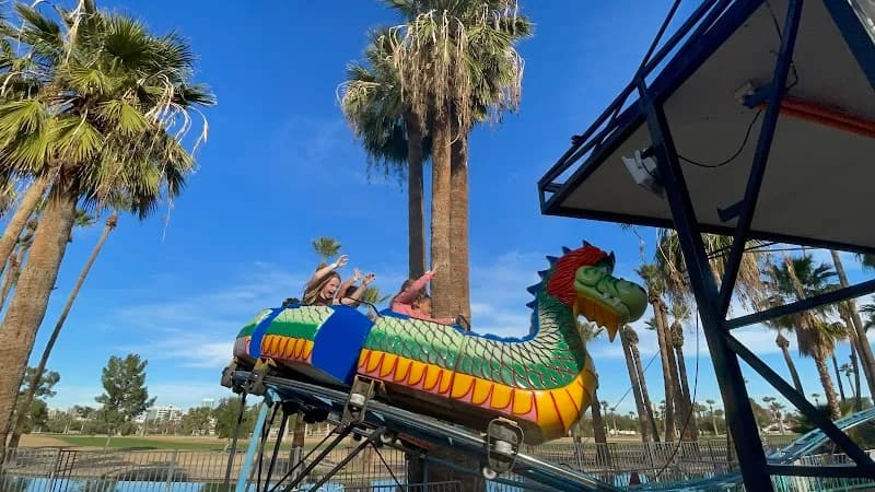 View of Enchanted Island Amusement Park in Phoenix, AZ