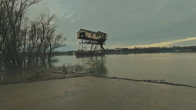 View of Esztergom Central Market Hall (Vásárcsarnok) in Esztergom, Budapest