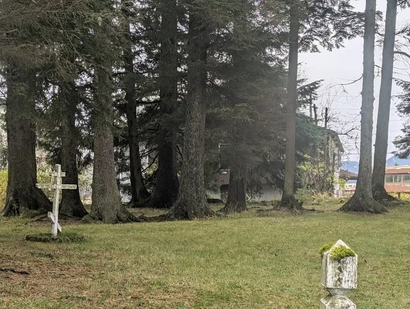 View of Evergreen Cemetery in Juneau, AK