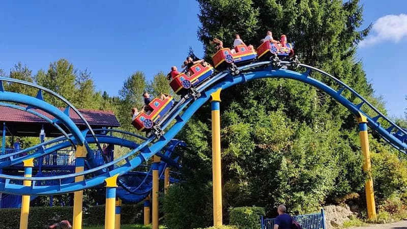 View of Fantasiana Strasswalchen Amusement Park in Seekirchen am Wallersee, Salzburg