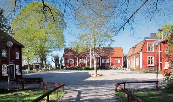 View of Farsta Gård in Farsta, Stockholm