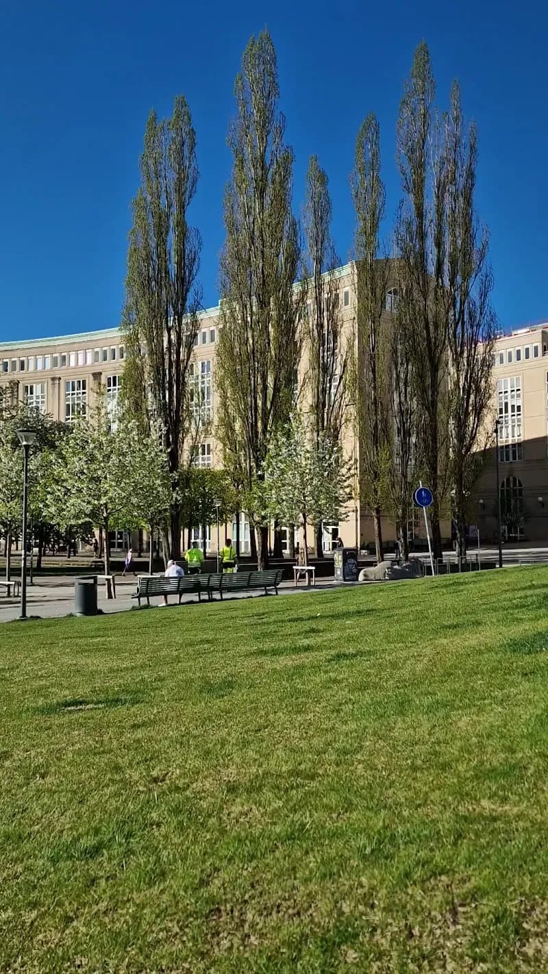 View of Fatbursparken in Farsta, Stockholm
