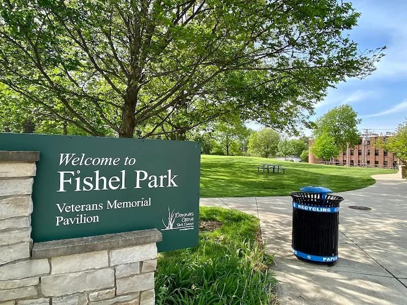 View of Fishel Park in Downers Grove, IL