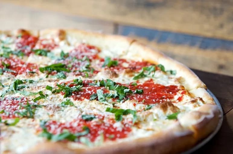 View of Five Points Pizza in East Nashville, TN