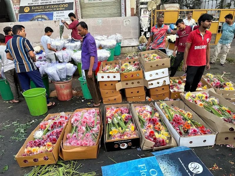 View of Flower Market Dadar in Mumbai, MH
