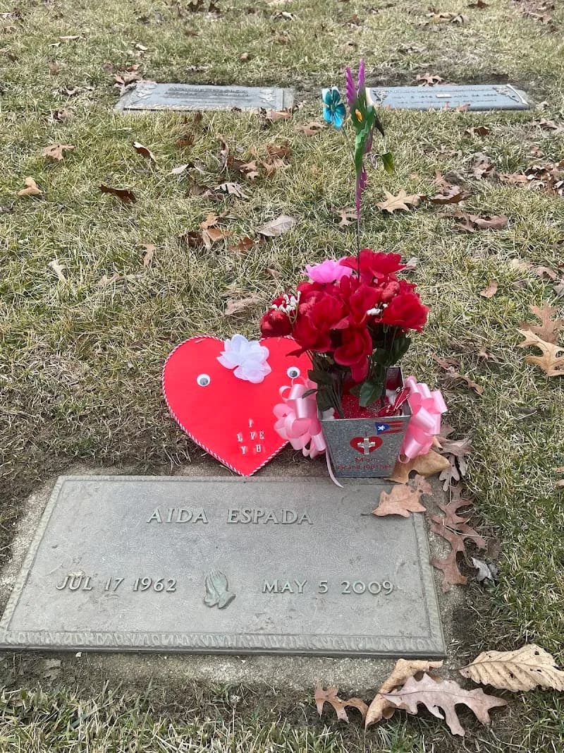 View of Forest Green Park Cemetery in Anchorage, KY