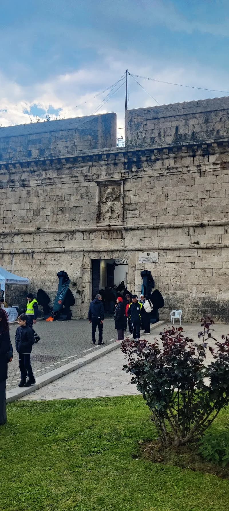 View of Forte Michelangelo in Civitavecchia, Lazio