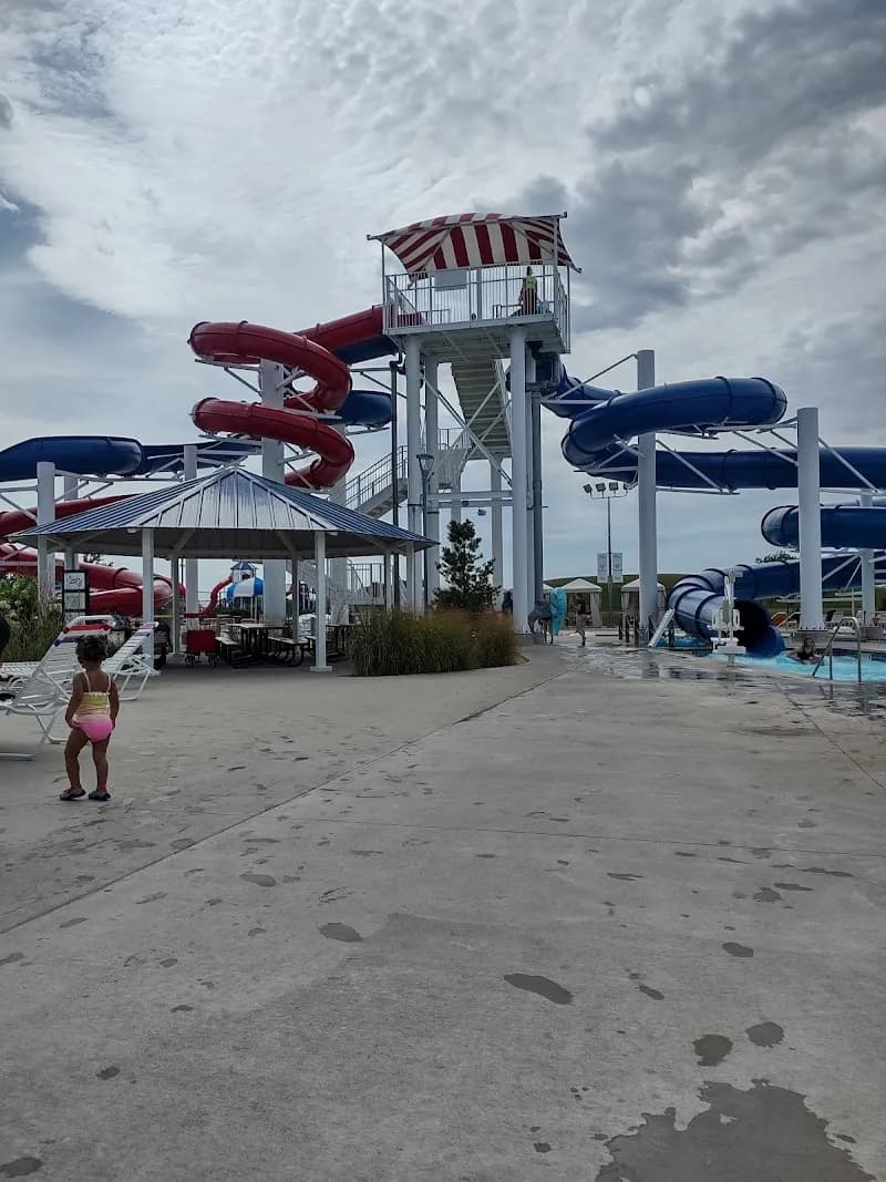 View of Freedom Springs Greenwood Aquatics Park in Greenwood, IN