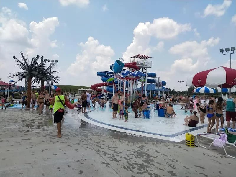 View of Freedom Springs Greenwood Aquatics Park in Greenwood, IN