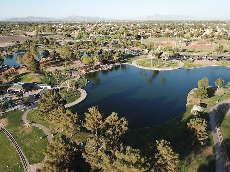 View of Freestone District Park in Gilbert, AZ