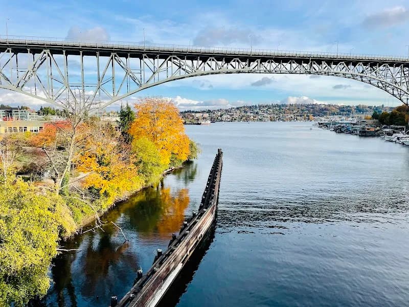 View of Fremont Canal Park in Fremont, WA