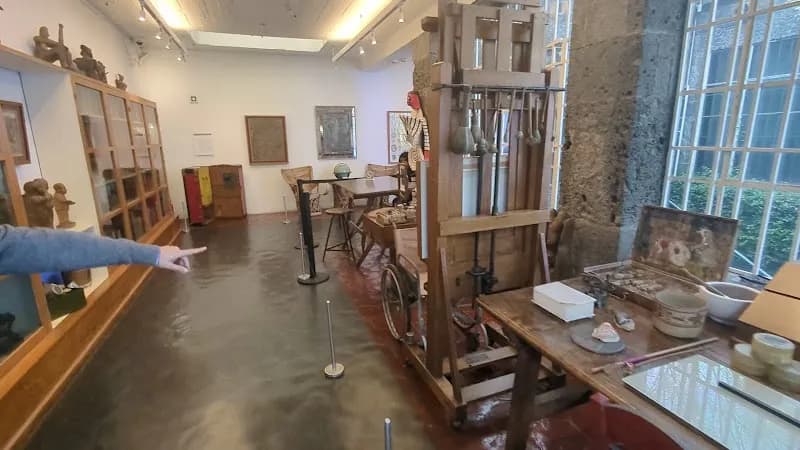 View of Frida Kahlo Museum in Mexico City, CDMX