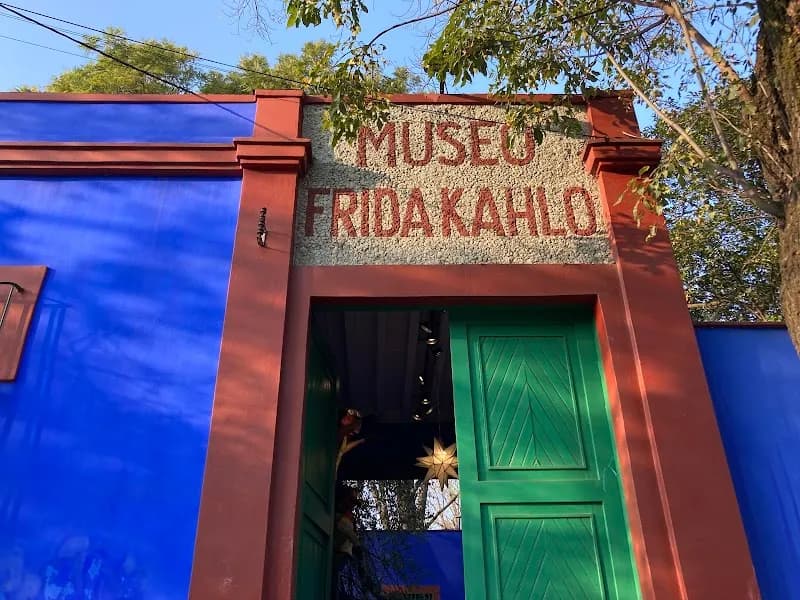 View of Frida Kahlo Museum in Mexico City, CDMX
