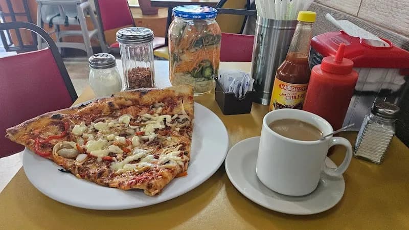View of Fuente de Soda Manolo's in San Jose, SJ