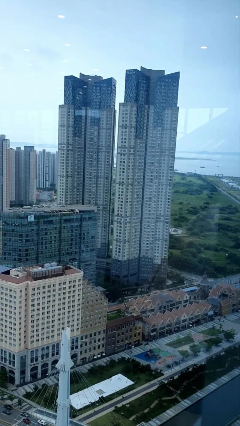 View of G-Tower in Songdo, IC