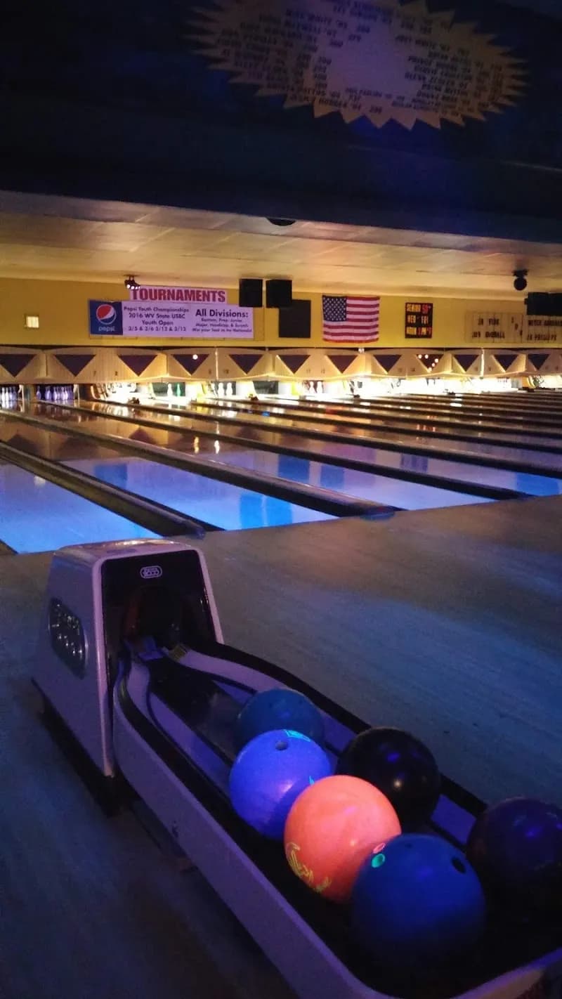 View of Galaxy Lanes in Charleston, WV