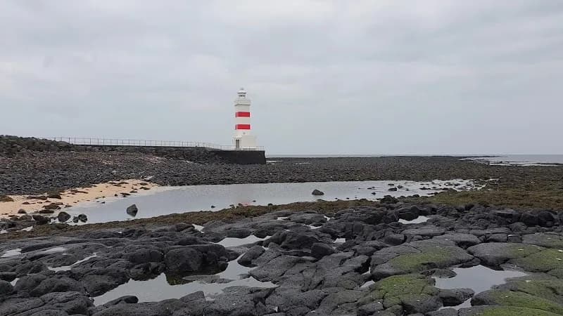 View of Garður Old Lighthouse in Reykjanesbær, CR