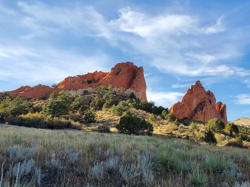 View of Garden of the Gods in Colorado Springs, CO