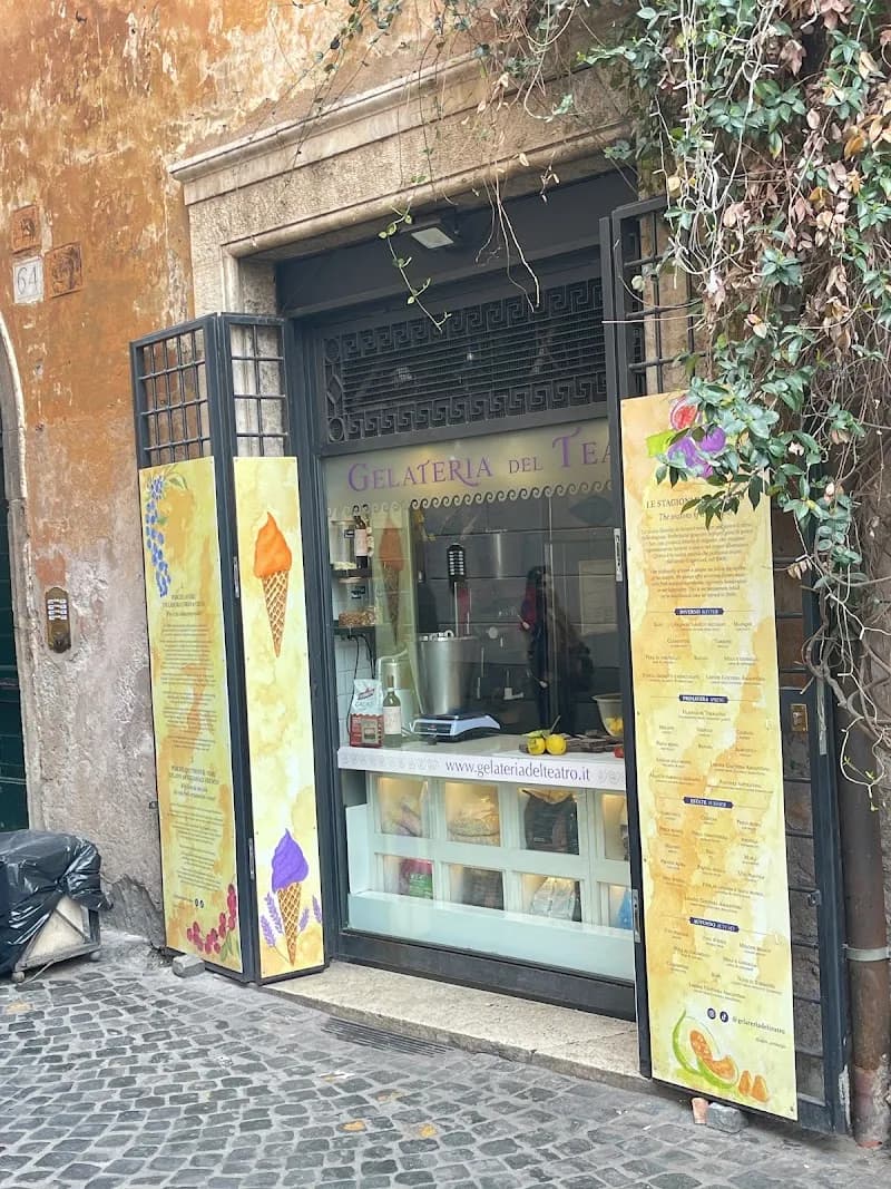 View of Gelateria del Teatro in Rome, LZ