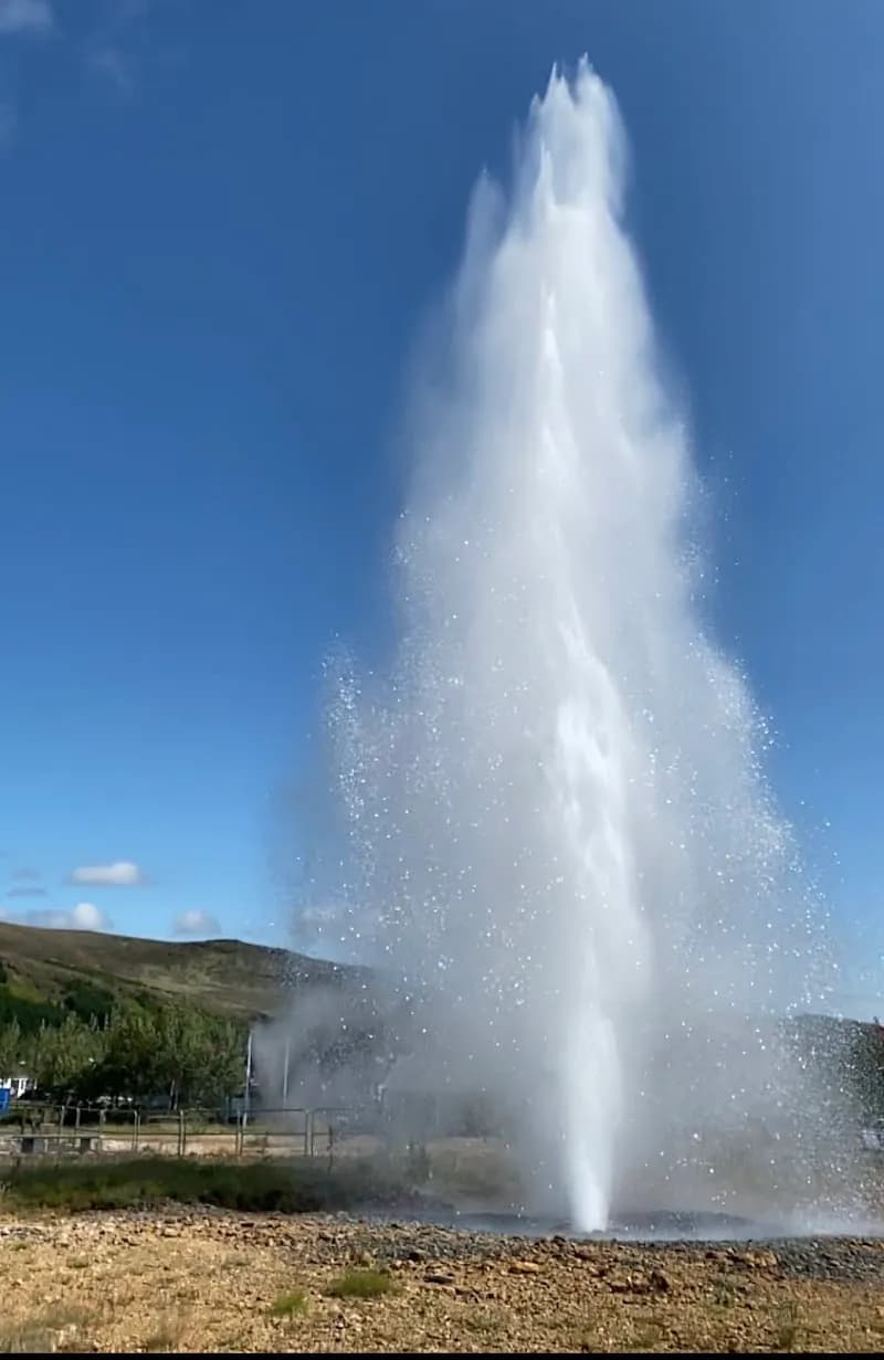 Geothermal park river in Hveragerði, CR