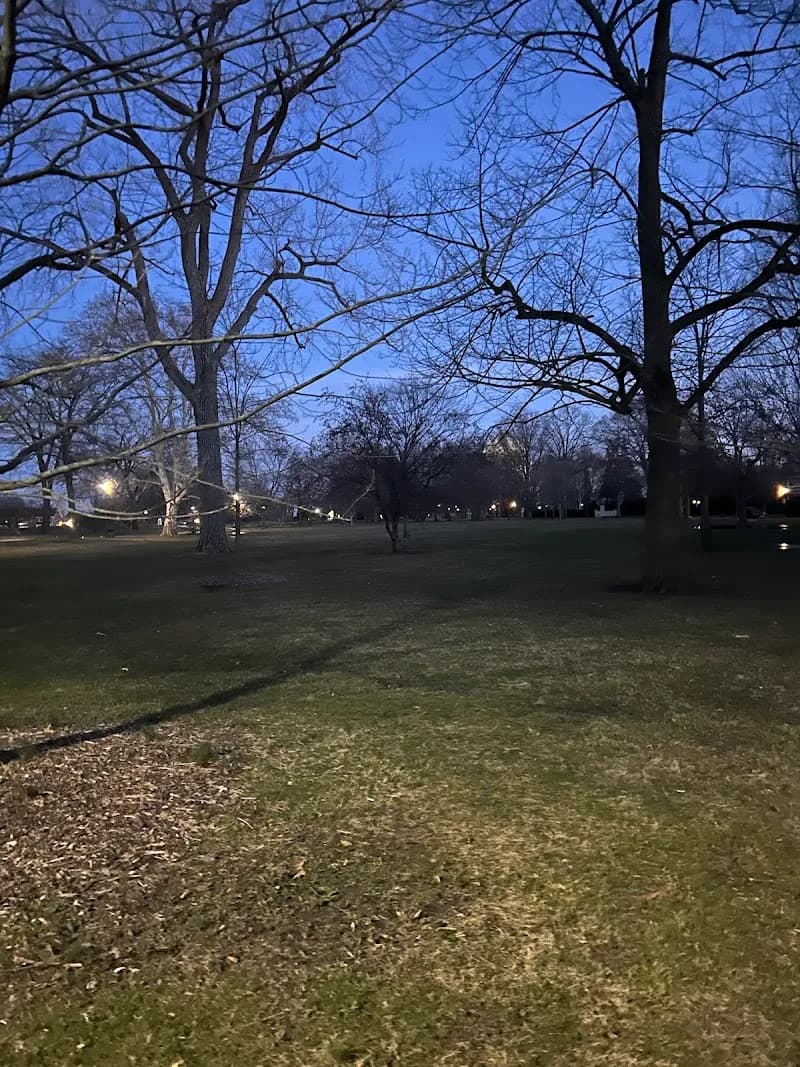 View of Gillson Park Playground in Wilmette, IL
