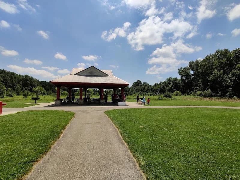 View of Glacier Ridge Metro Park in Dublin, OH