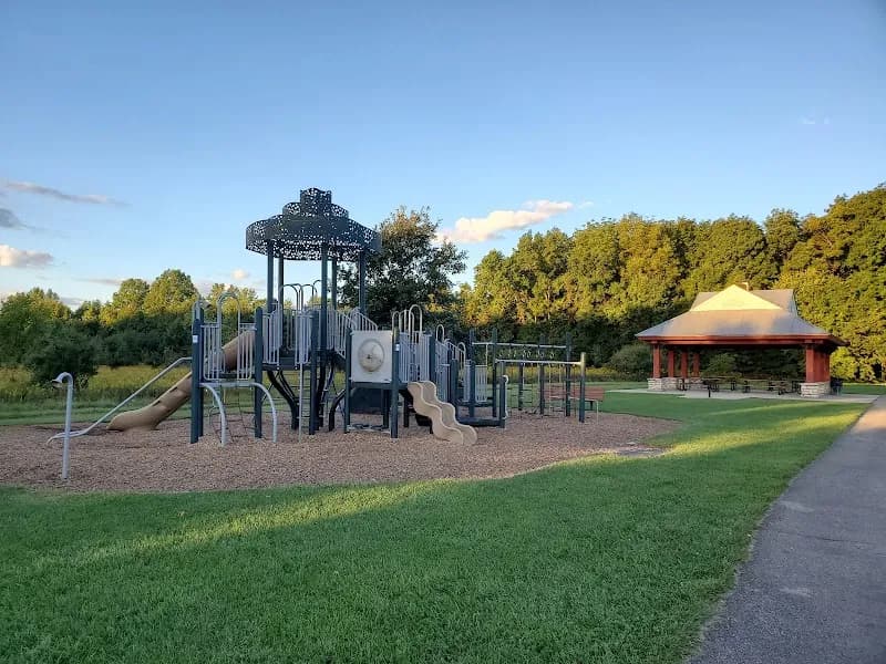 View of Glacier Ridge Metro Park in Dublin, OH