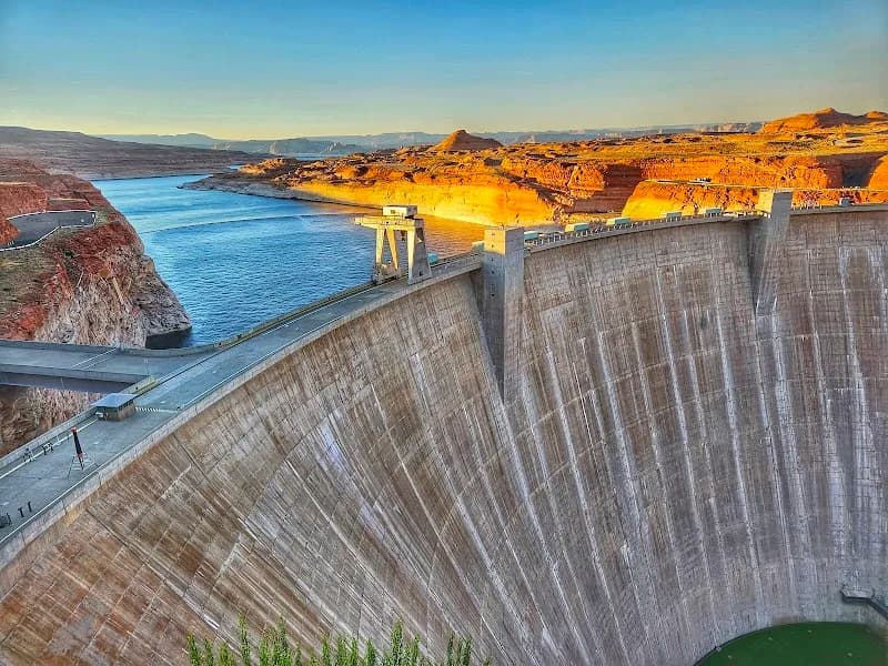 View of Glen Canyon Dam in Page, AZ