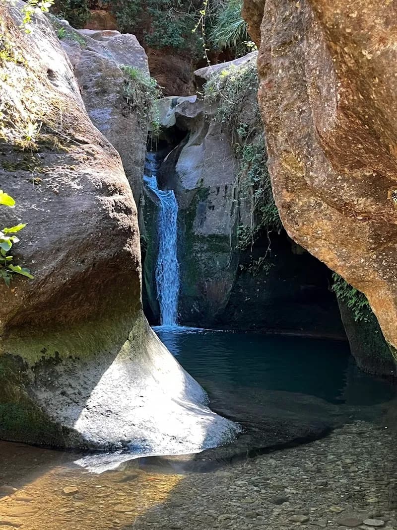 Gorg de la Mola hiking area in Corbera de Llobregat, CT
