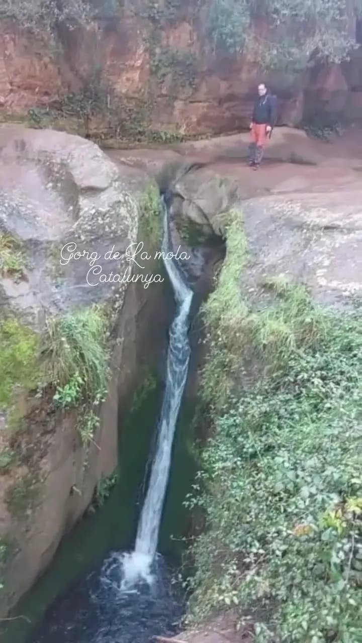 View of Gorg de la Mola in Corbera de Llobregat, CT