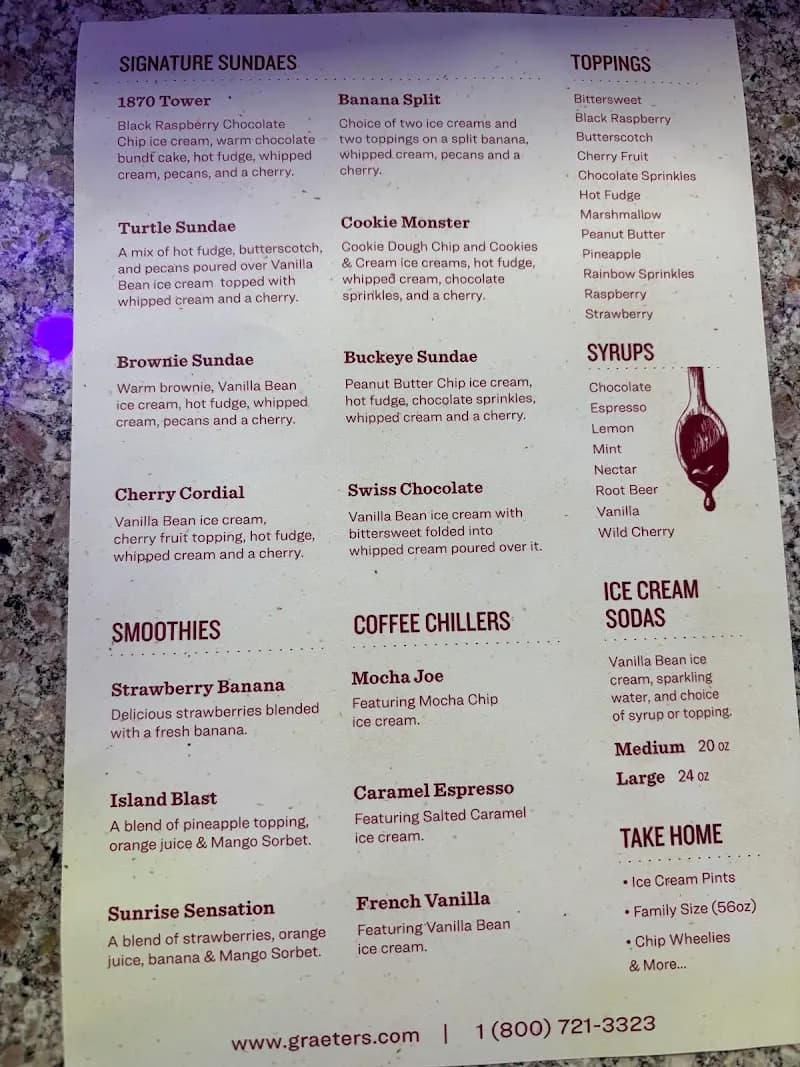 View of Graeter's Ice Cream in Gahanna, OH