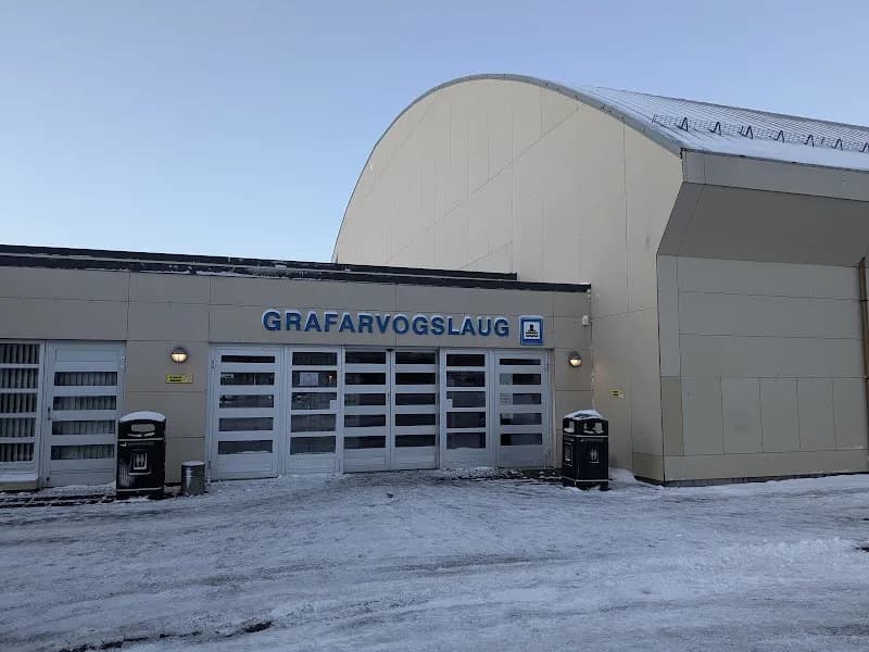 View of Grafarvogslaug in Grafarvogur, CR