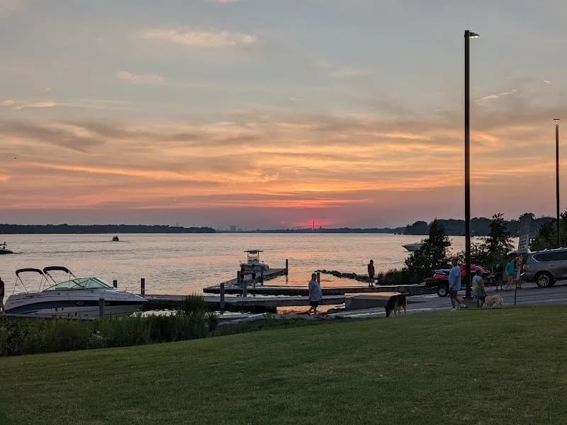 View of Gratwick Riverside Park in North Tonawanda, NY