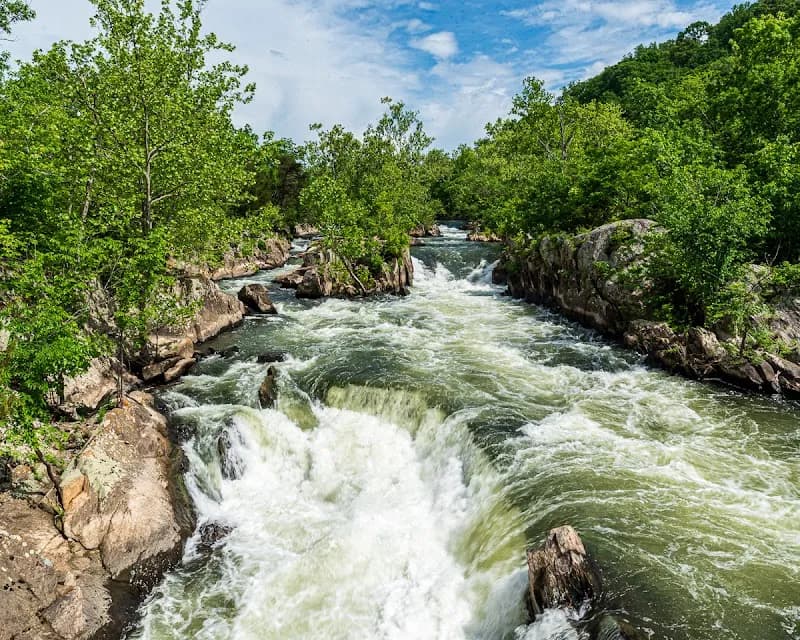 View of Great Falls in Potomac, MD