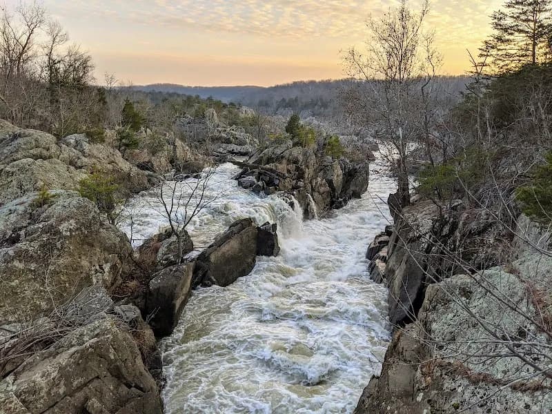 View of Great Falls in Potomac, MD