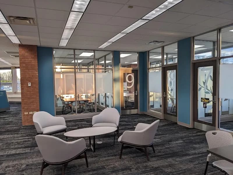 View of Greenwood Public Library in Greenwood, IN