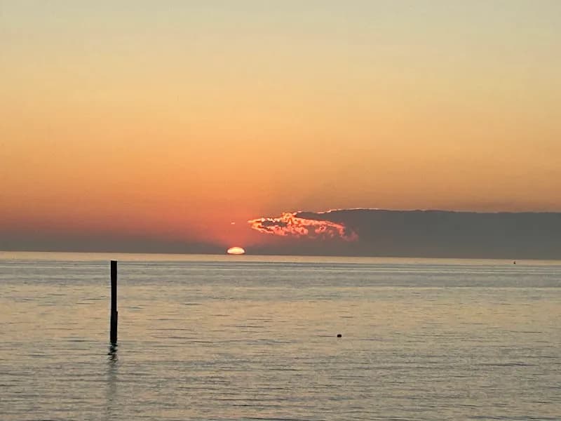 View of Groton Long Point Main Beach in Mystic, CT