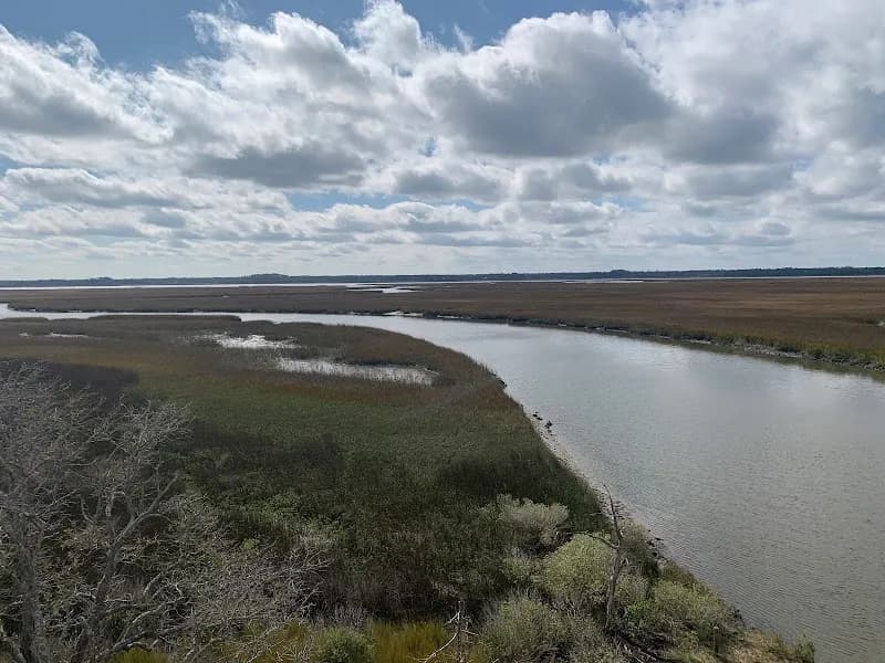 View of Guana Tolomato Matanzas National Estuarine Research Reserve in Ponte Vedra Beach, FL