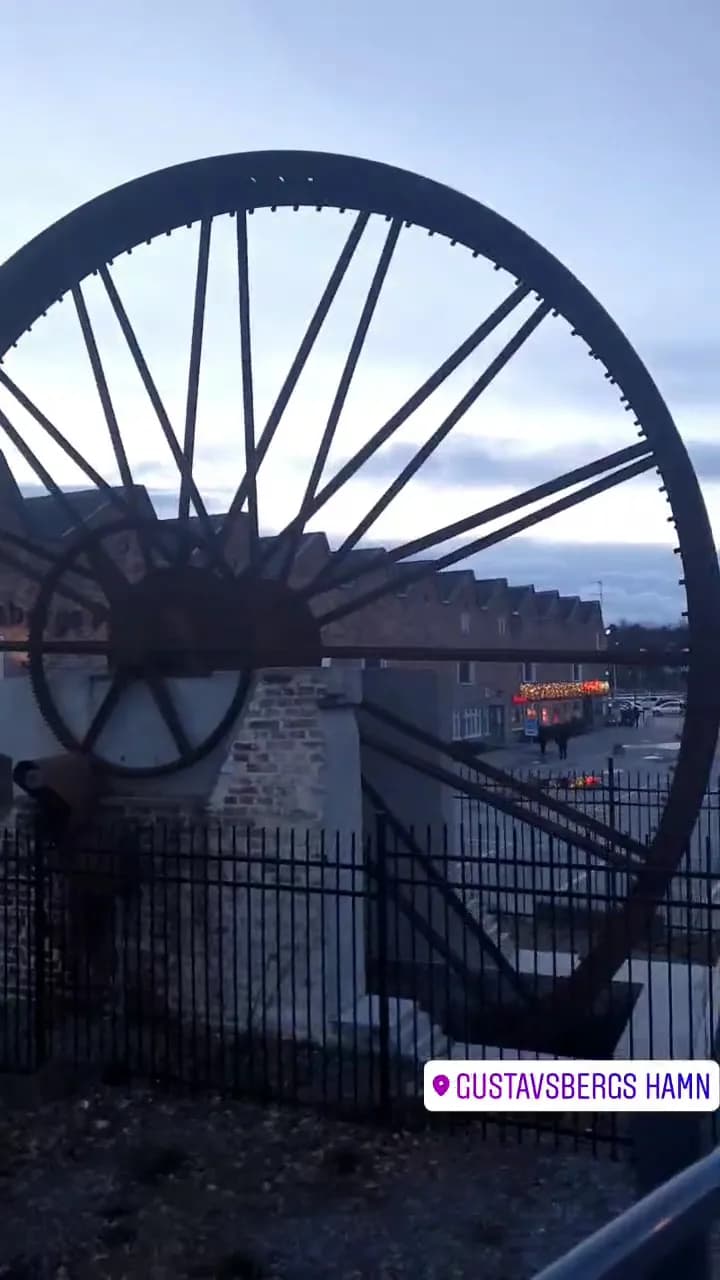 View of Gustavsbergs Porslinsfabrik in Värmdö, Stockholm