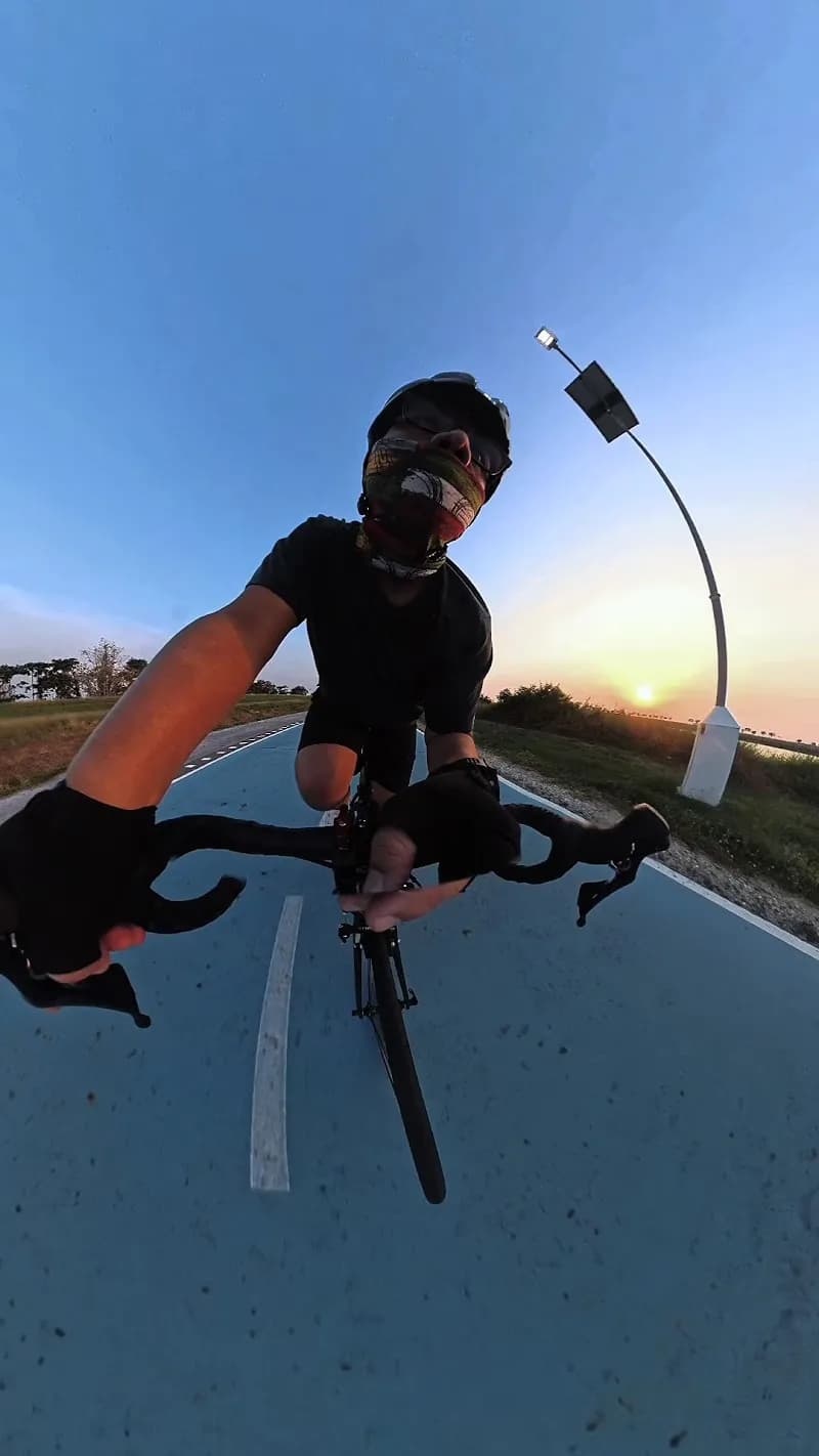 View of Happy & Healthy Bike Lane in Bangkapi, BKK