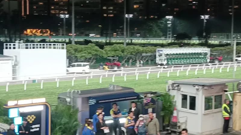 View of Happy Valley Racecourse (nearby viewing areas) in Wan Chai, HK