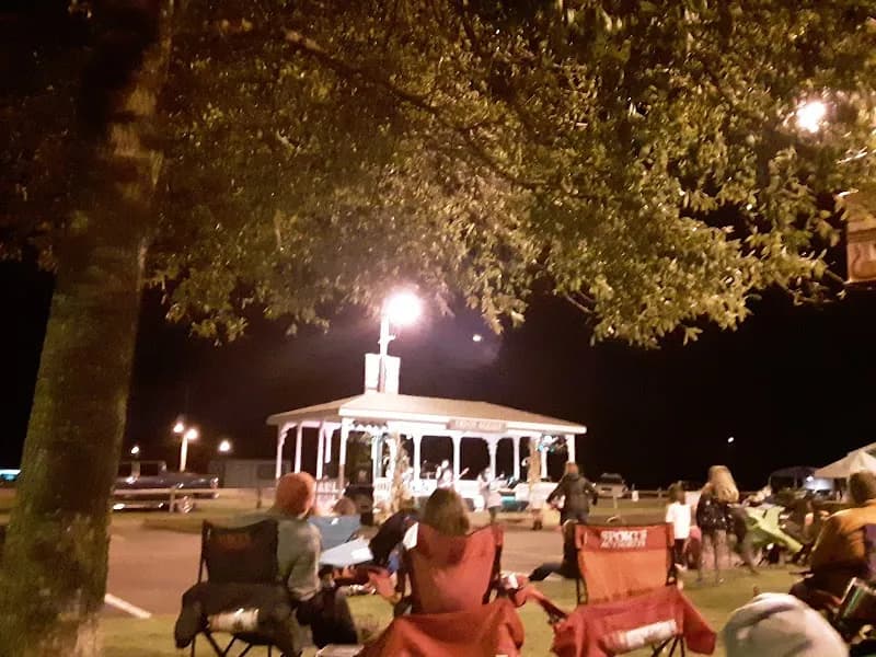 View of Harrell Log Cabin On Historic Depot Square , Arlington TN in Arlington, TN