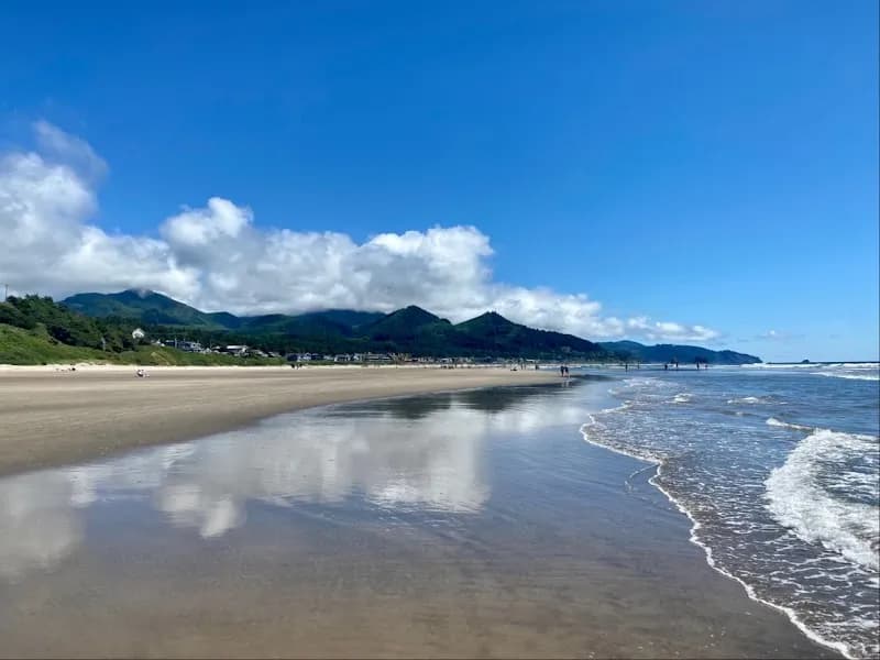 View of Haystack Rock in Cannon Beach, OR