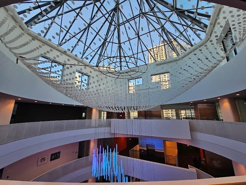 View of Hazel McCallion Central Library in Mississauga, ON
