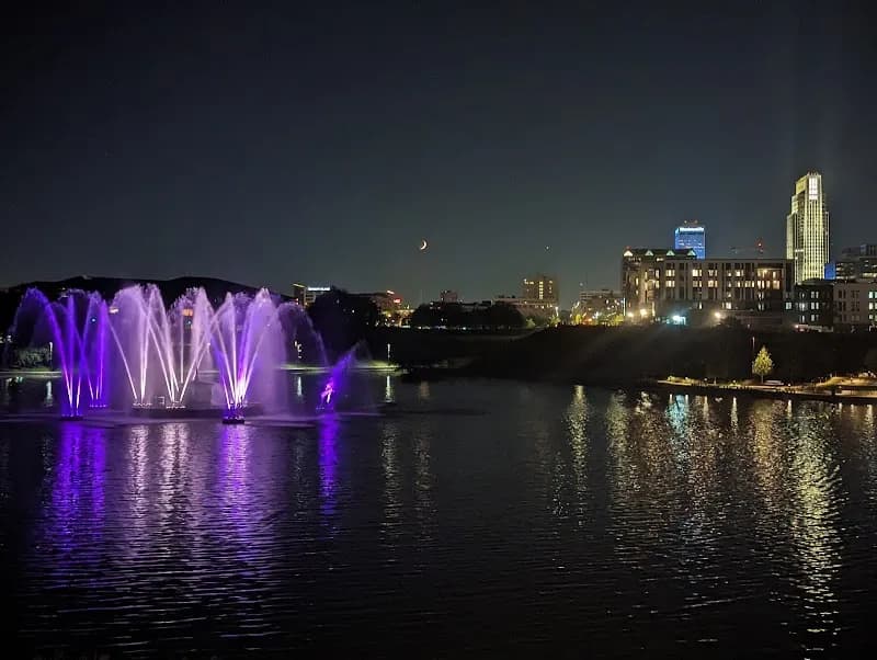 View of Heartland of America Park at The RiverFront in Omaha, NE